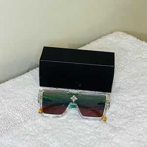 Louis Vuitton Cyclone Sunglasses | Clear Multicolor Gradient (Z1832E)